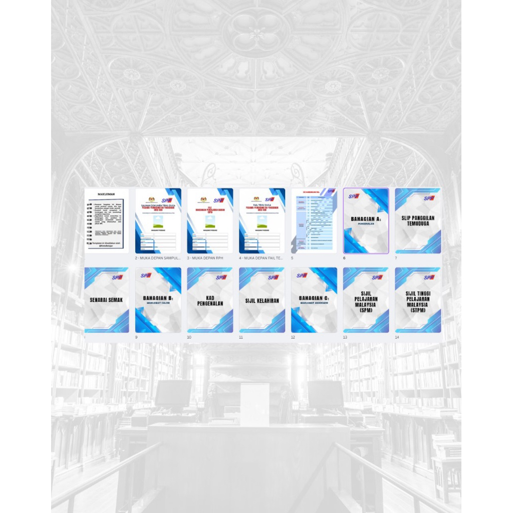 TEMPLATE FILE TEMU DUGA SPP + SAMPUL SALINAN + FILE RPH | Shopee Malaysia