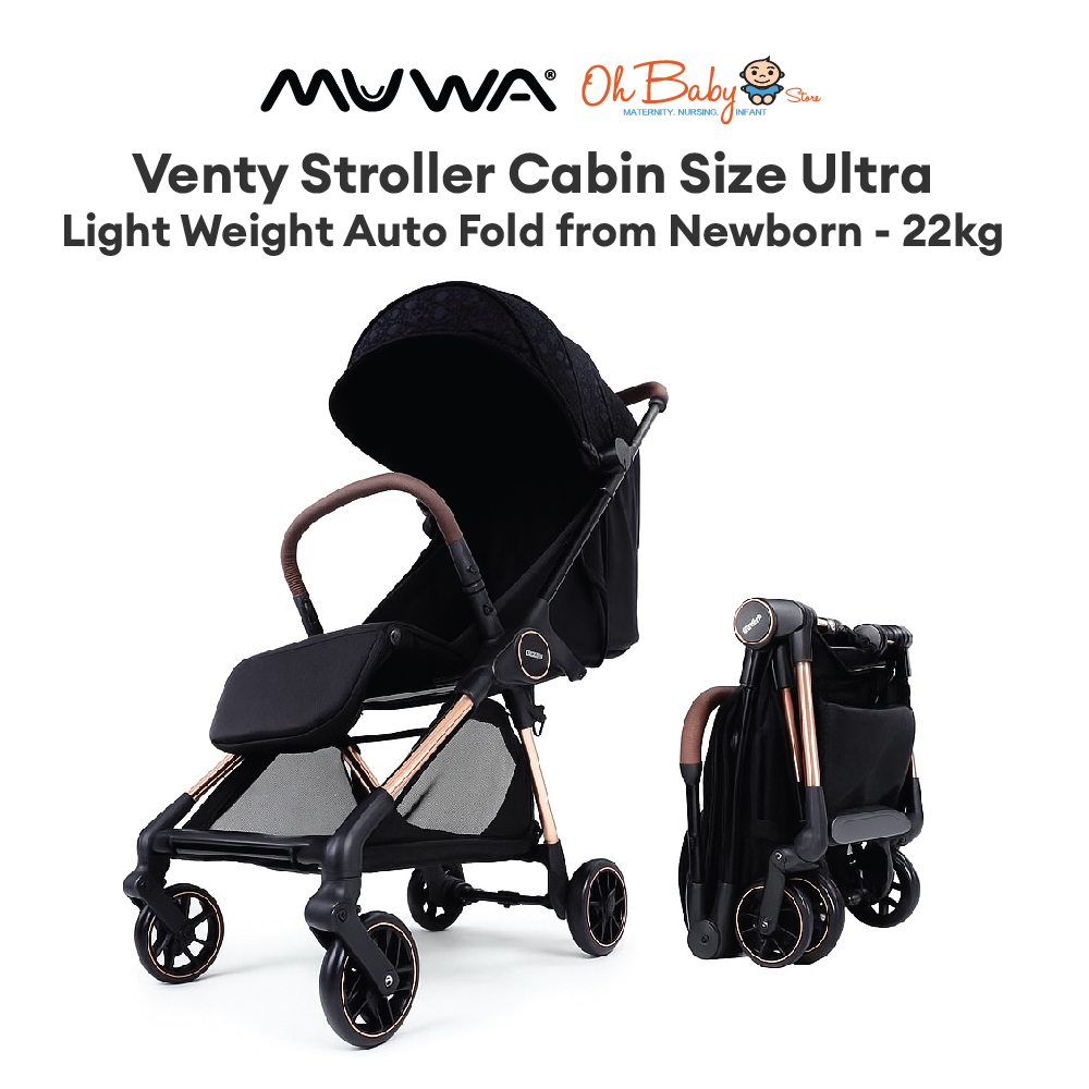Muwa Venty Stroller Cabin Size Ultra Light Weight Auto Fold from ...