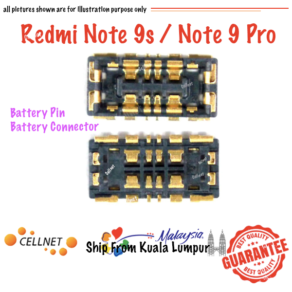 [Cellnet] Redmi Note 9s / Note 9 Pro Battery Pin Battery Connector On ...