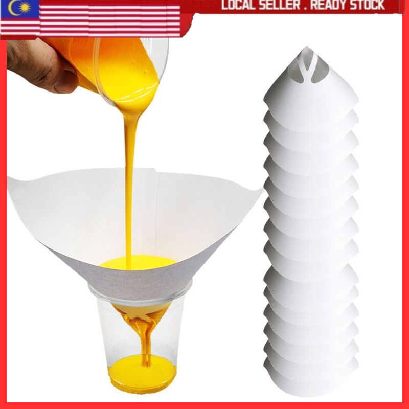 Paint Filter Paper Car Paint Spray Mesh Paper Funnel Strainer ...