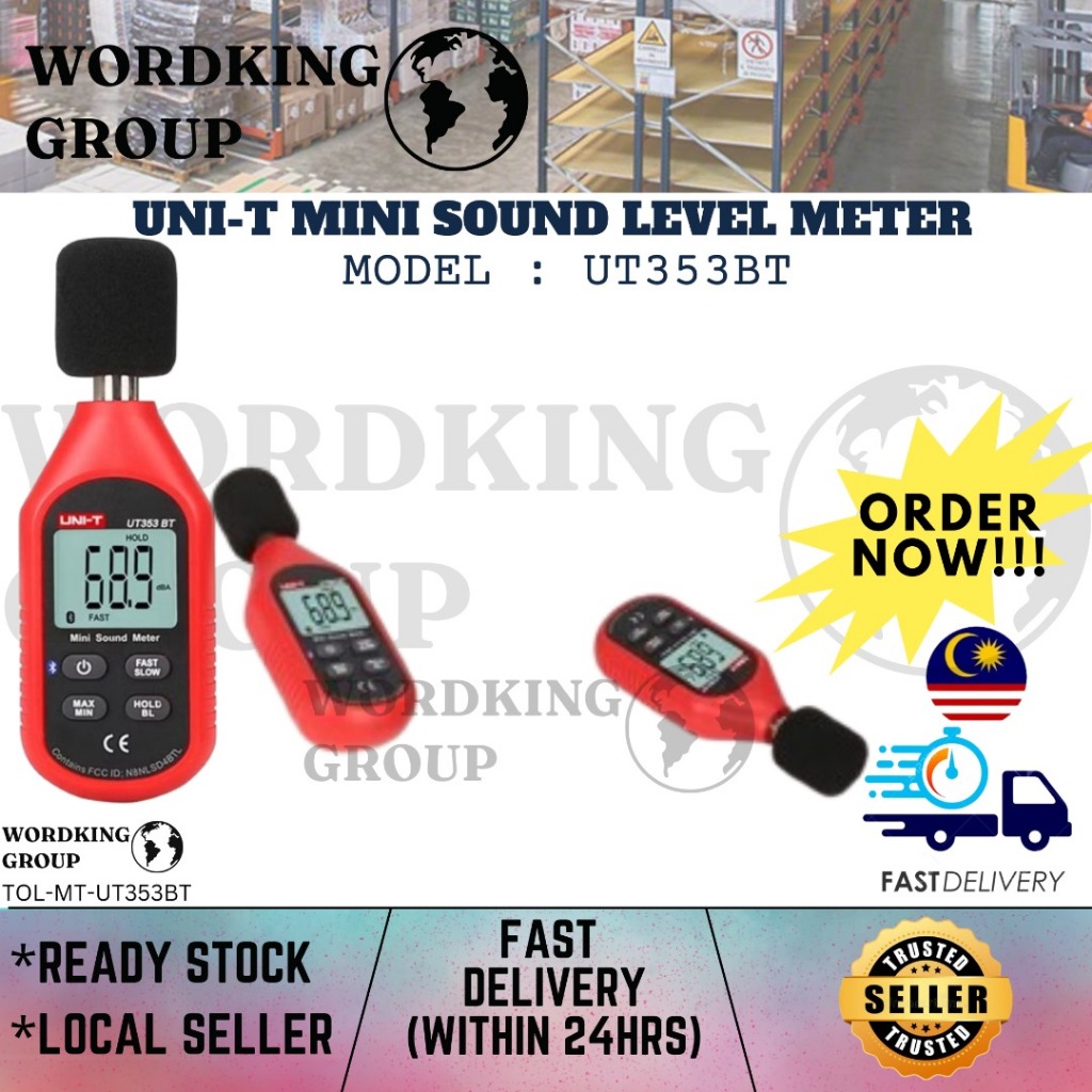 UNI-T MINI SOUND LEVEL METER MODEL UT353BT (MT-UT353BT) | Shopee Malaysia
