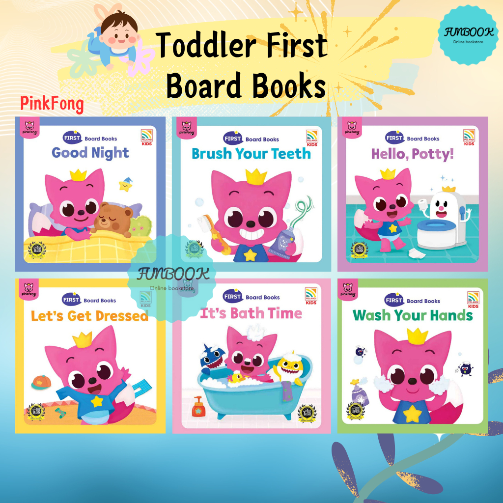 [FUNBOOK] Toddler First Board Books Daily Routines Baby Shark PinkFong ...