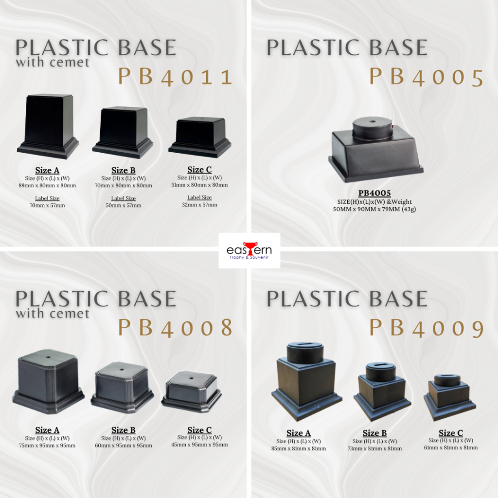 PLASTIC BASE #TROPHY BASE | Shopee Malaysia