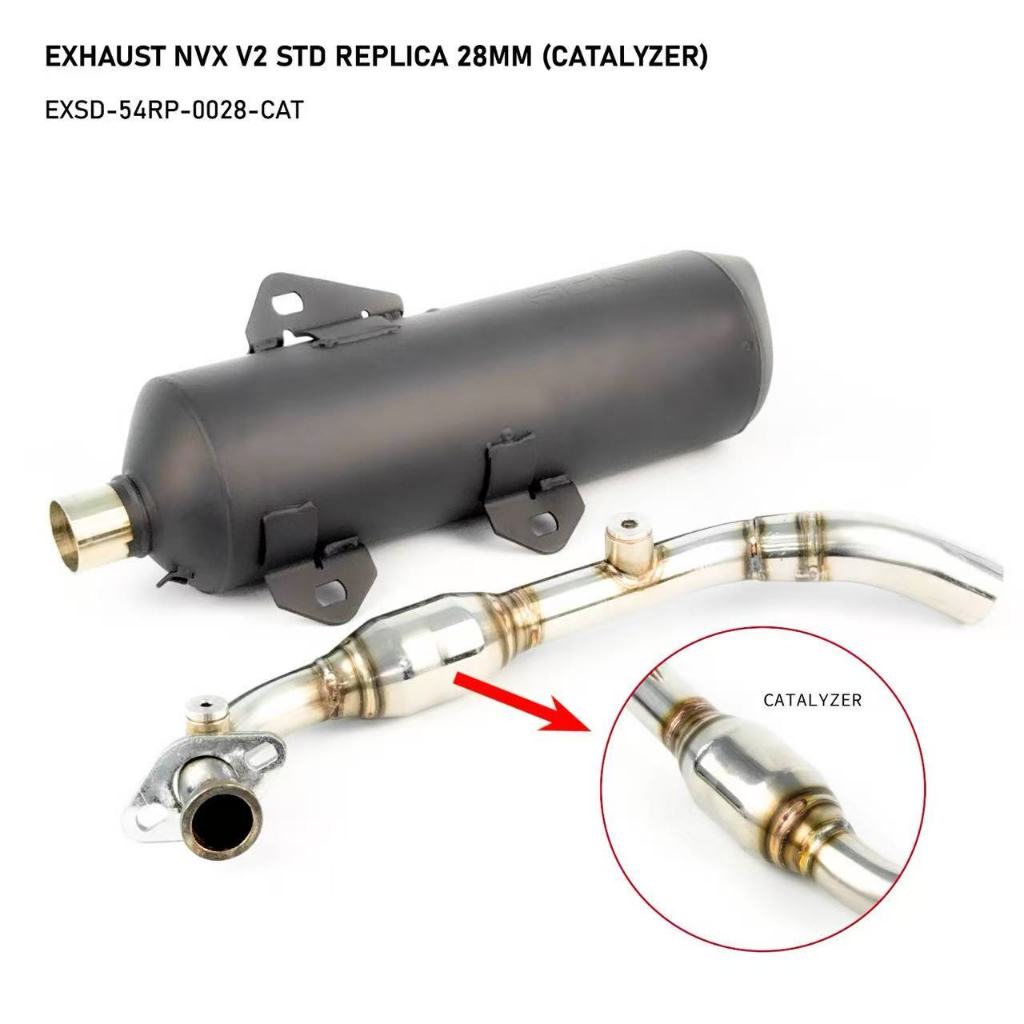 SCK NVX-V2 ADV160 VARIO160 EXHAUST PIPE EKZOS PAIP BACK PRESSURE ...