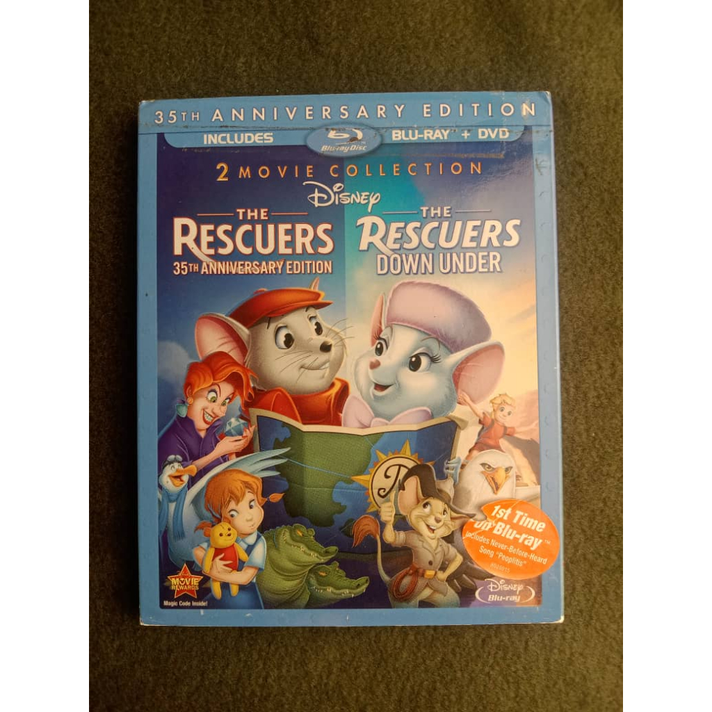 BLU-RAY DISNEY THE RESCUERS 2 MOVIE COLLECTION | Shopee Malaysia