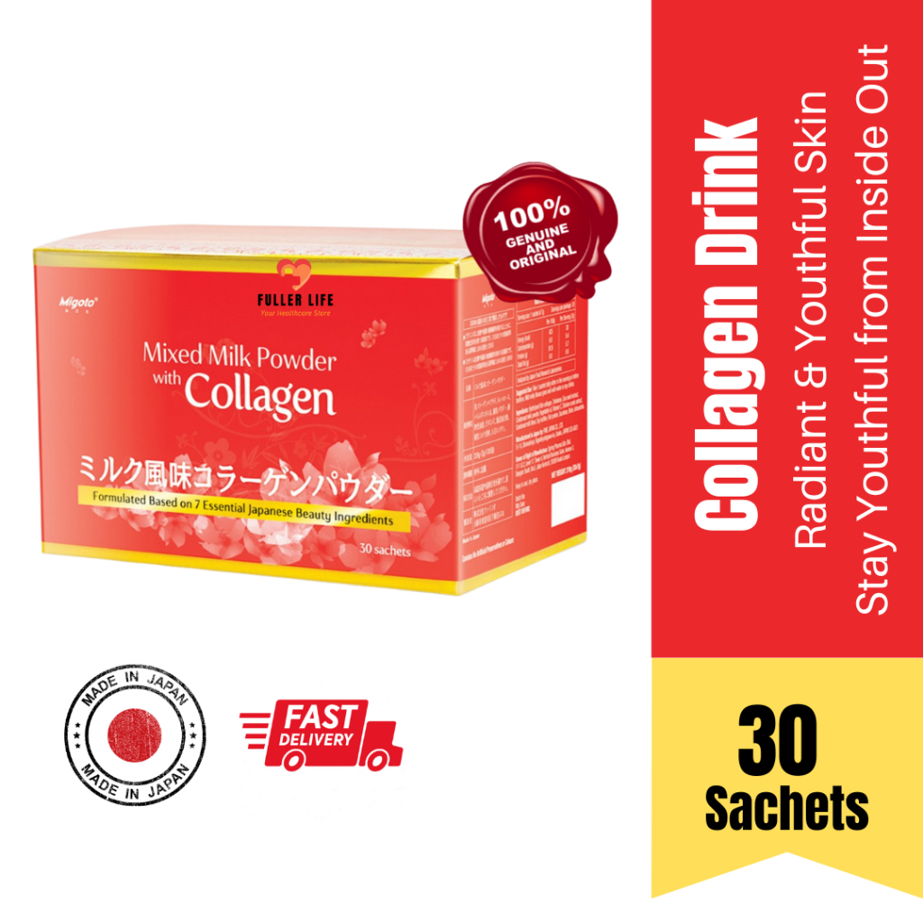 MIGOTO Mixed Milk Powder with Collagen (30 sachets) | Collagen Powder ...