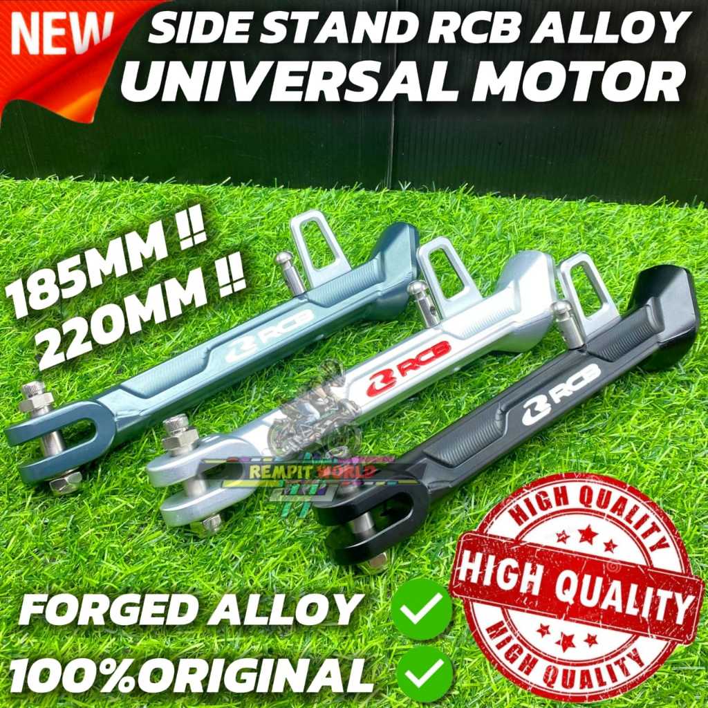 RCB SIDE STAND UNIVERSAL 185MM 220MM 100%TERJAMIN RCB TONGKAT TEPI ...