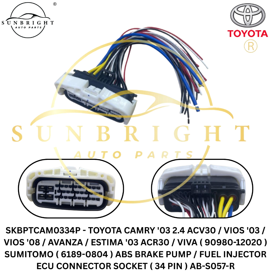 CAMRY/ VIOS/ VIOS/ AVANZA/ ESTIMA/ VIVA/ SUMITOMO ( 6189-0804) ABS ...