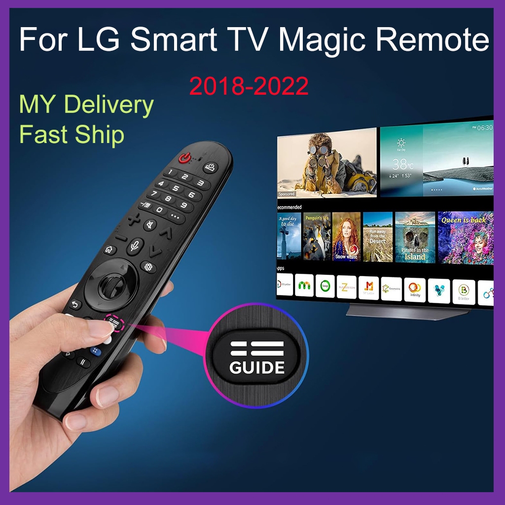 Voice Magic Remote for LG OLED QNED NanoCell Webos Smart TV Magic ...