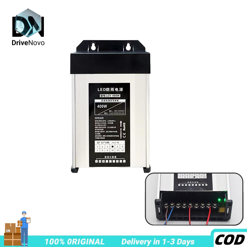 DriveNovo 12V 400W waterproof rainproof billboard switch transformer ...