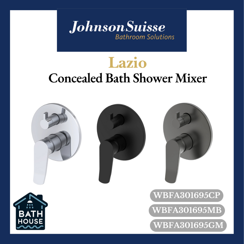 Johnson Suisse LAZIO CONCEALED BATH- SHOWER MIXER WBFA301695 | Shopee ...