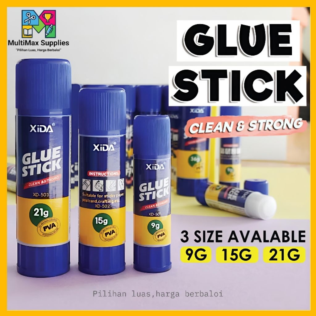 XIDA Economy Glue Stick Washable Strong Adhesive Office School Student ...