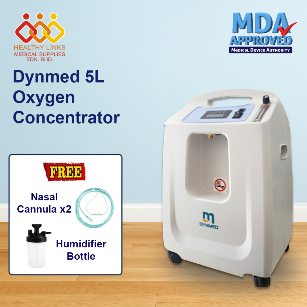 [Same-Day Delivery] Dynmed Oxygen Concentrator 5L + Bottle Humidifier ...