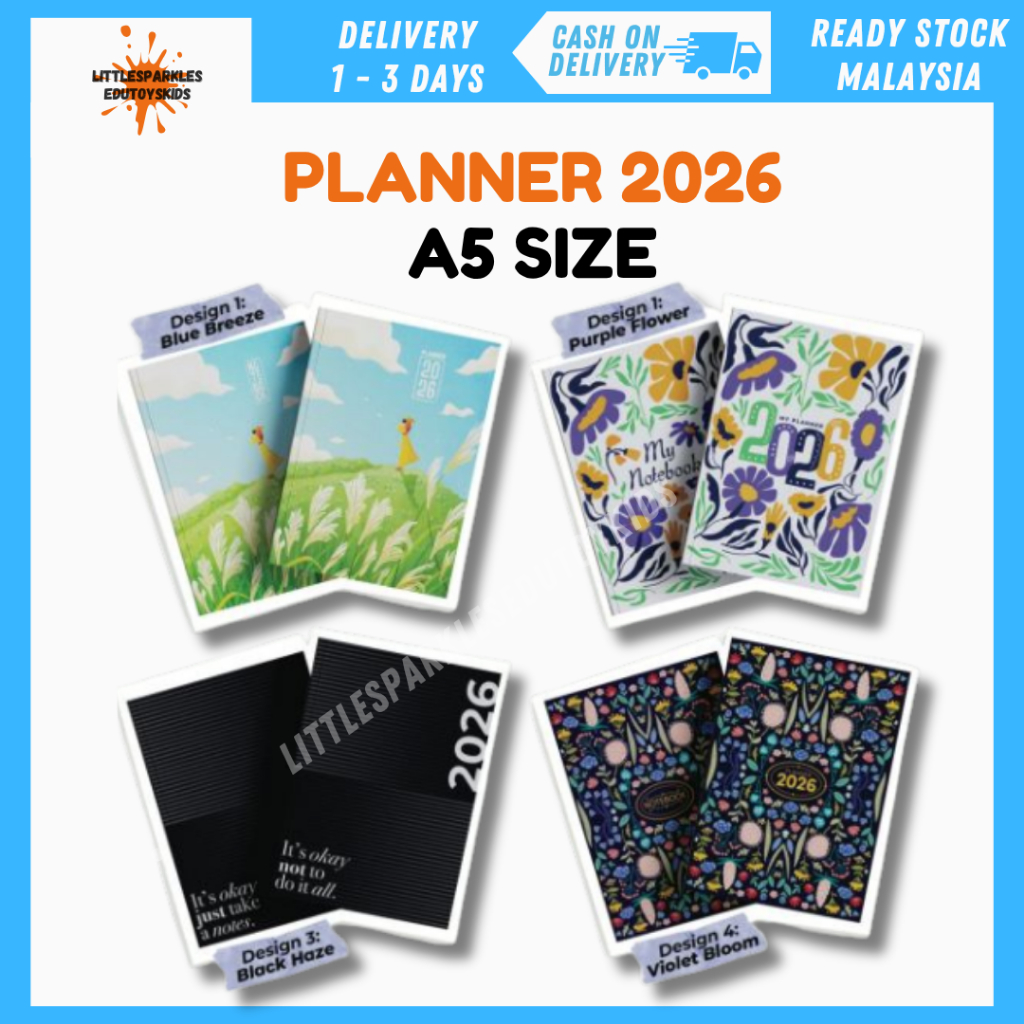PLANNER 2026 | MONTHLY CALENDAR | A5 SIZE 80 PAGES | Shopee Malaysia