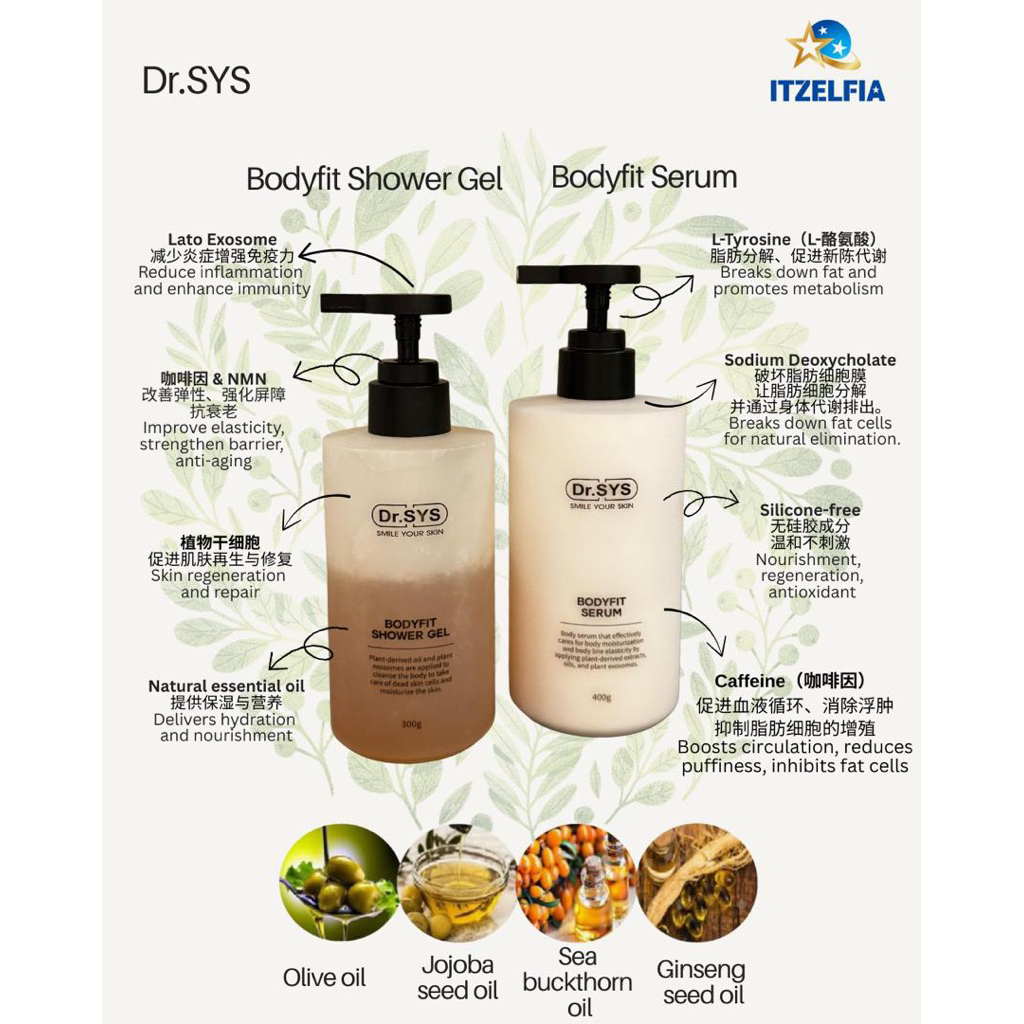 现货当天发货Dr Sys Body Fit Series 先洗先涂先瘦| Shopee Malaysia