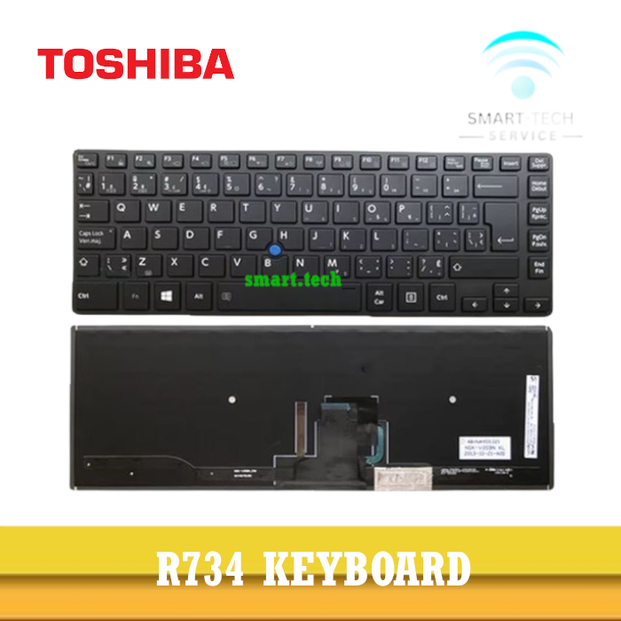 TOSHIBA DYNABOOK R734 R734/A R734/B R734/K LAPTOP REPLACEMENT KEYBOARD ...