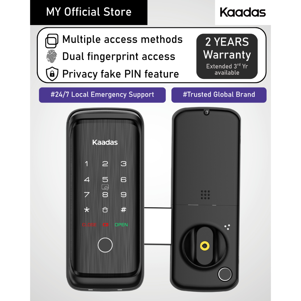 Kaadas R8GD Smart Gate Lock | Shopee Malaysia