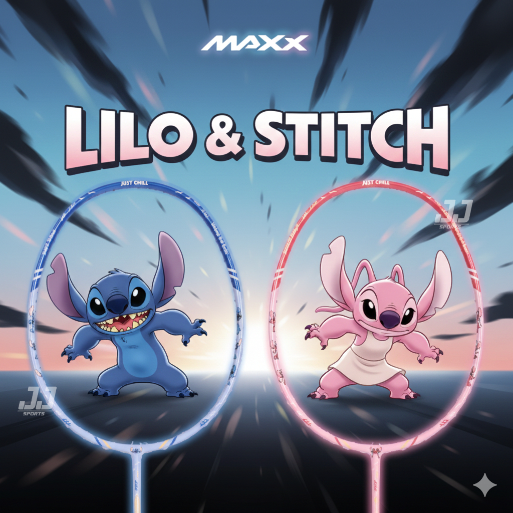 MAXX x LILO & STITCH BADMINTON RACKET WITH GIFTBOX (100% ORIGINAL ...