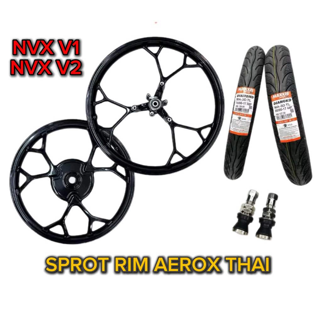 siap PASANG VARIO150 NVX AEROX THAI SPORT RIM 17INCHI NVX V1 V2 NVX155 ...