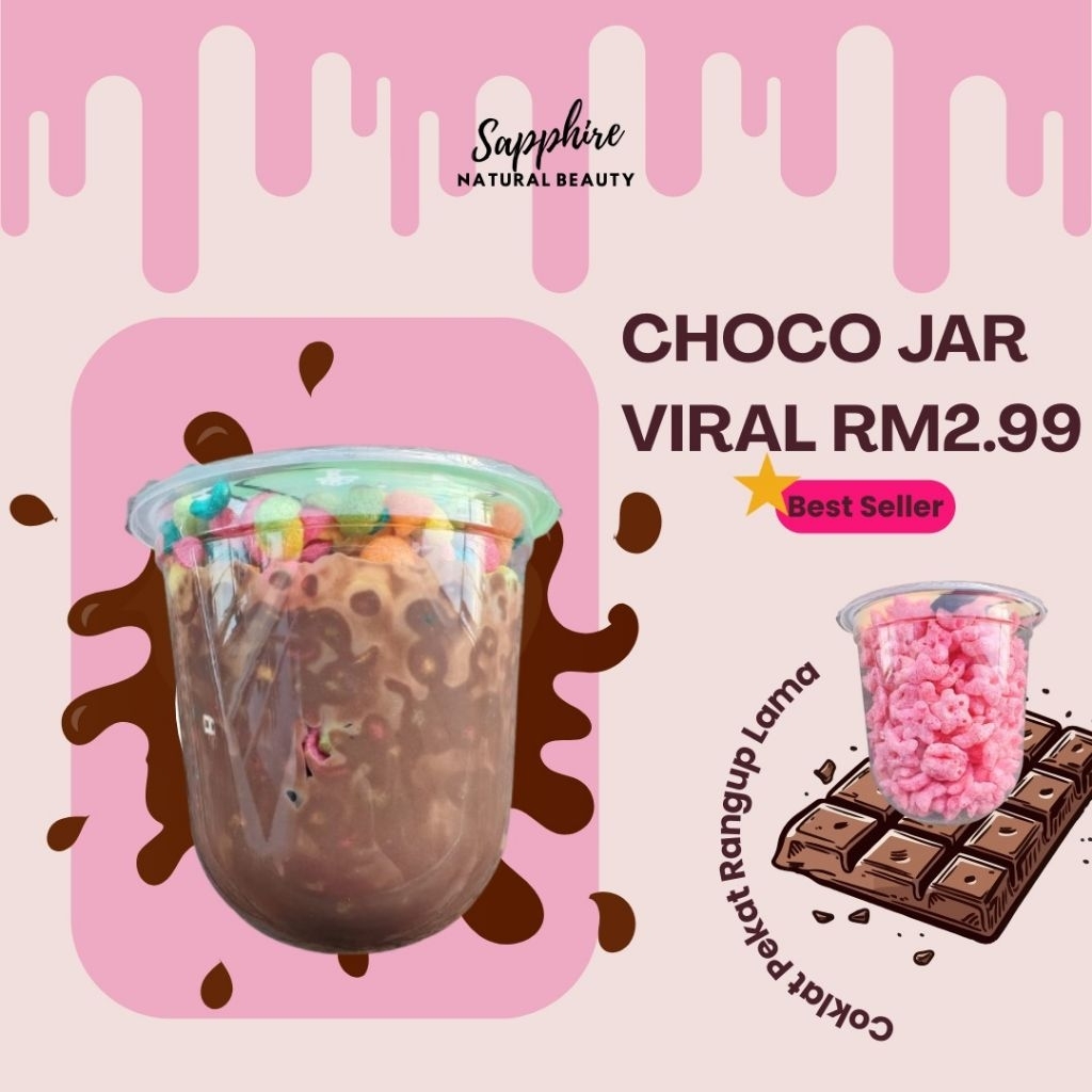 ChocoJar Viral RM2.99 12OZ Cup ChocoJar Budget | Shopee Malaysia