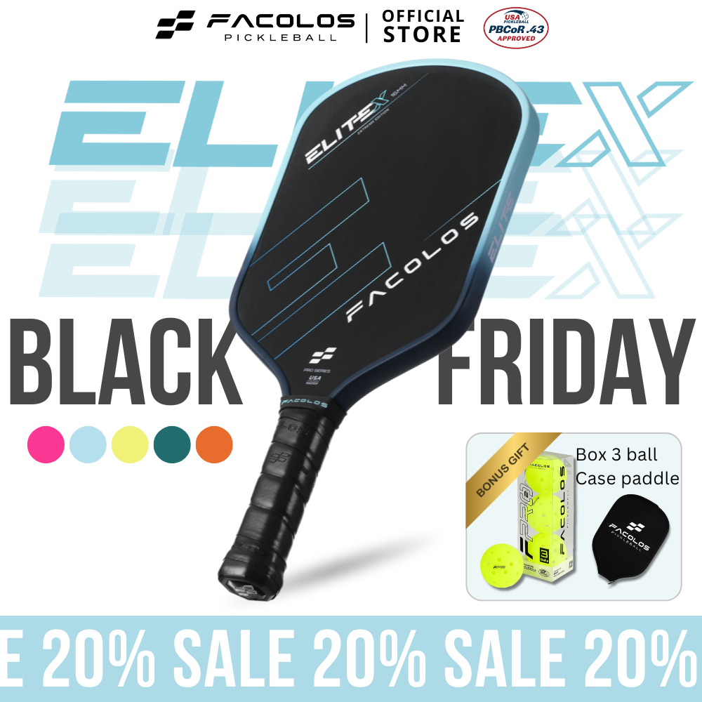 Pickleball Paddle Elite X 14MM FACOLOS Pickle Ball Racket T700 Carbon ...
