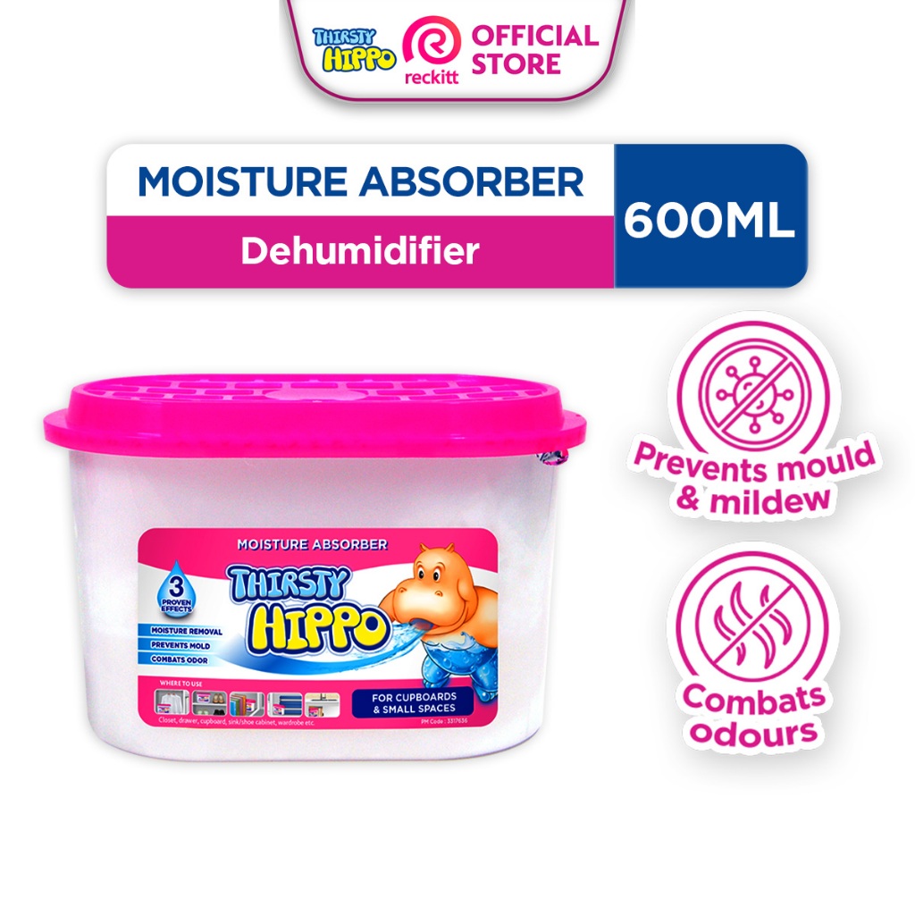 Thirsty Hippo Dehumidifier Moisture Absorber Humidifier 600ML | Shopee ...