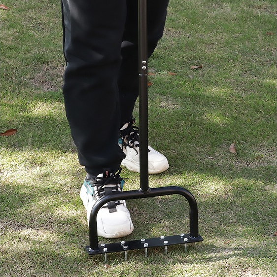 Lawn Aerator T-Handle Manual Grass Dethatching Turf Plug Soil Ripper ...