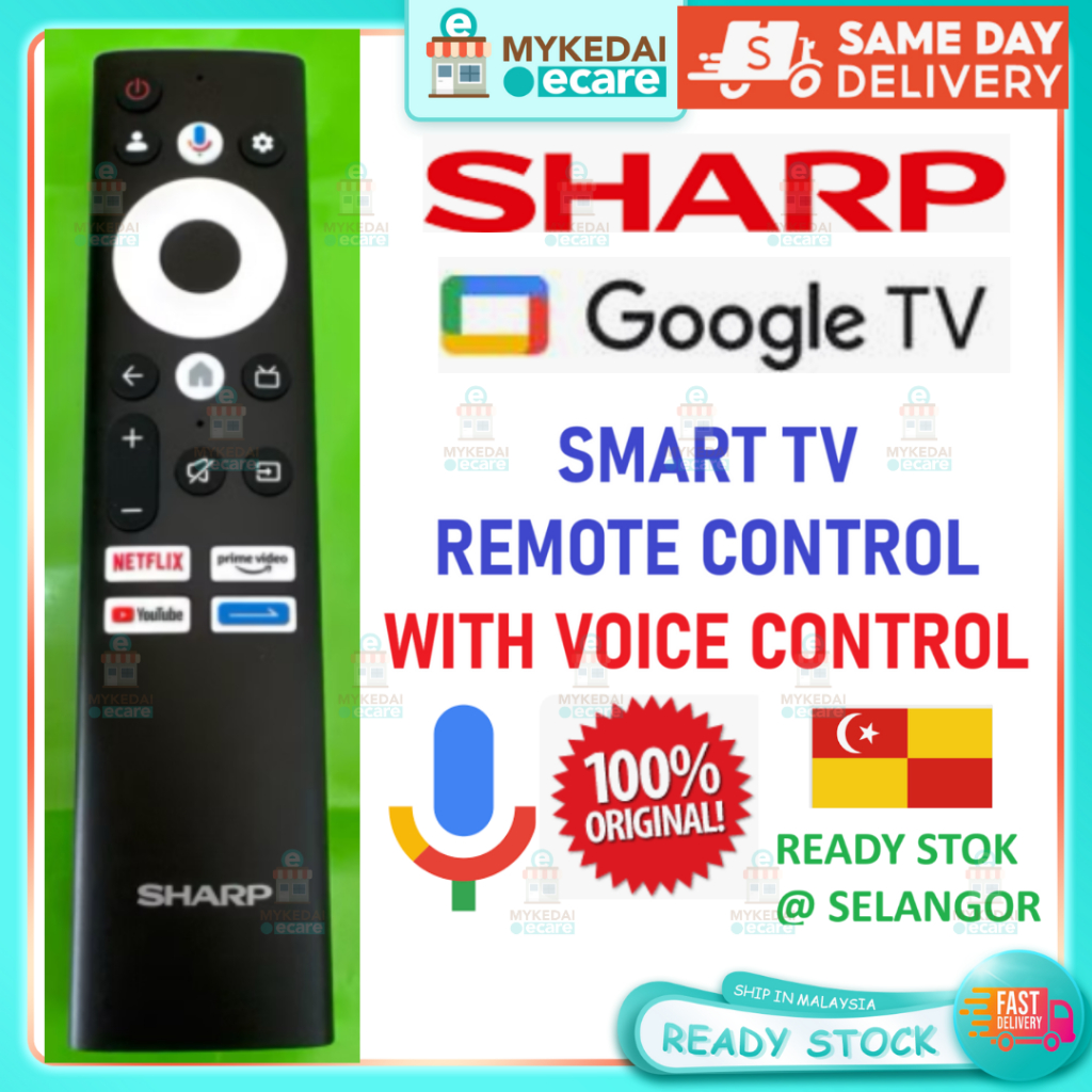 Sharp Smart TV Remote Control Sharp Smart TV Google TV Remote control ...