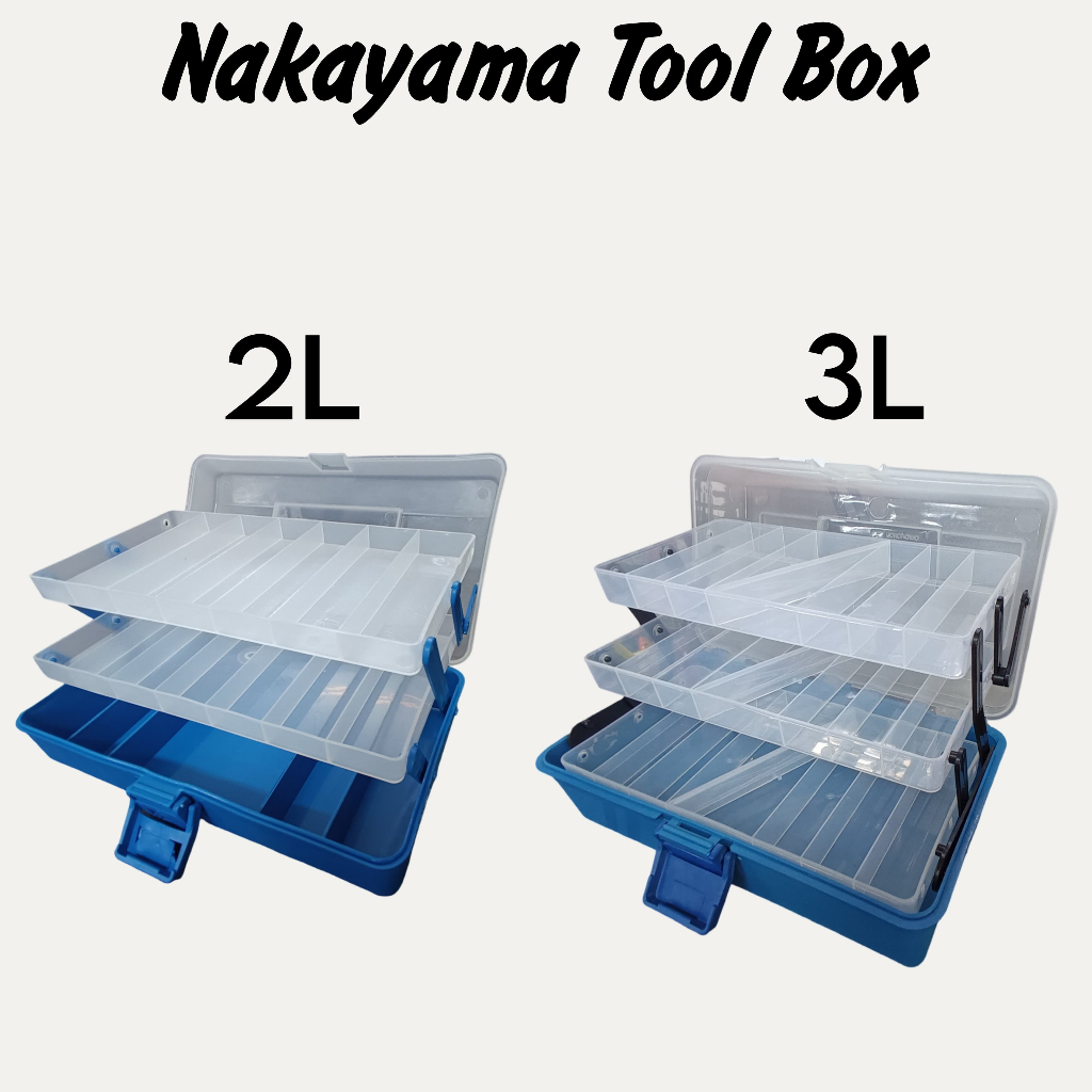 Felton Nakayama Tool Box 2L 3L Multipurpose Organiser Plastic Storage ...
