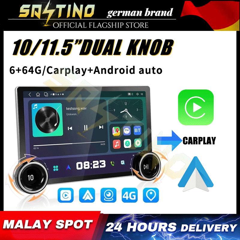 360° Pemain Android Kereta Android Player 10 & 11.5" inch (6Gb Ram+64Gb ...