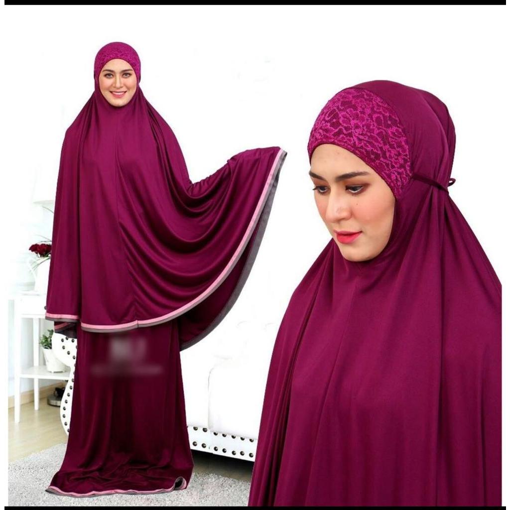 Telekung Arafah Dewasa Free Size Telekung Lycra For Adult Murah Kain ...