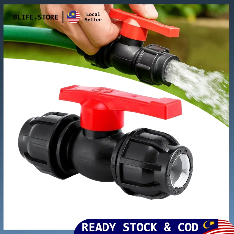 PP Compact Heavy Duty Poly Ball Valve Compression Ball Valve 20mm 25mm ...