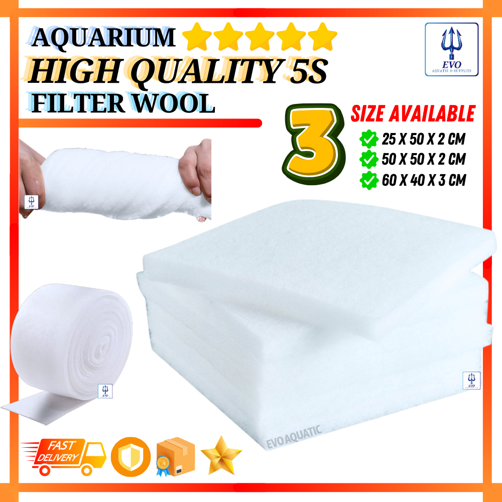 🔥Ready Stock🔥 Aquarium White Sponge / White Filter Sponge / Span Kapas ...
