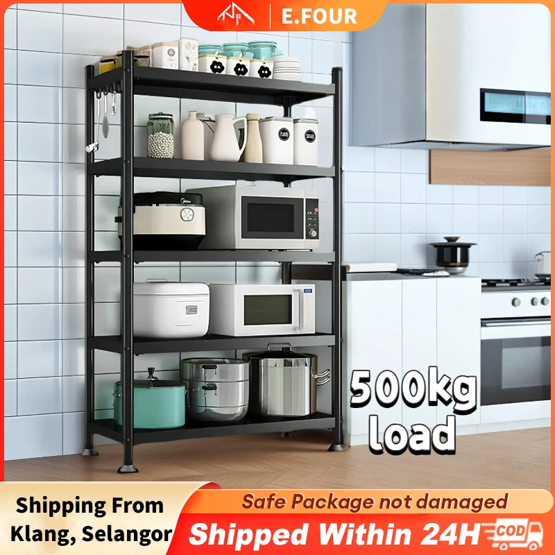 Stainless Steel Kitchen Multipurpose Multi-layer Storage rack Rak Dapur ...