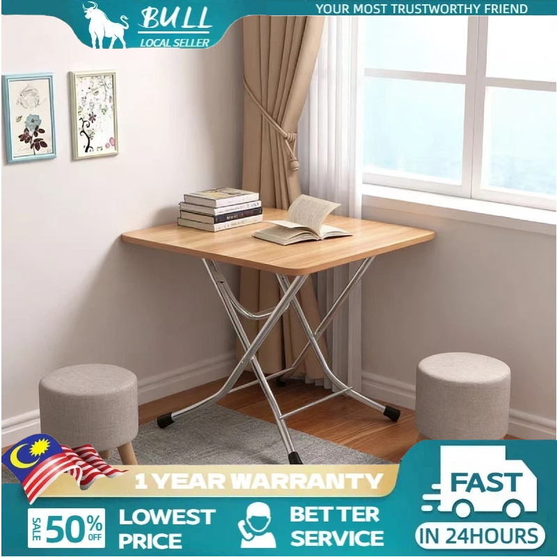 Folding Table Eat Dinner Stall Meja Lipat portable dining Desk Small ...