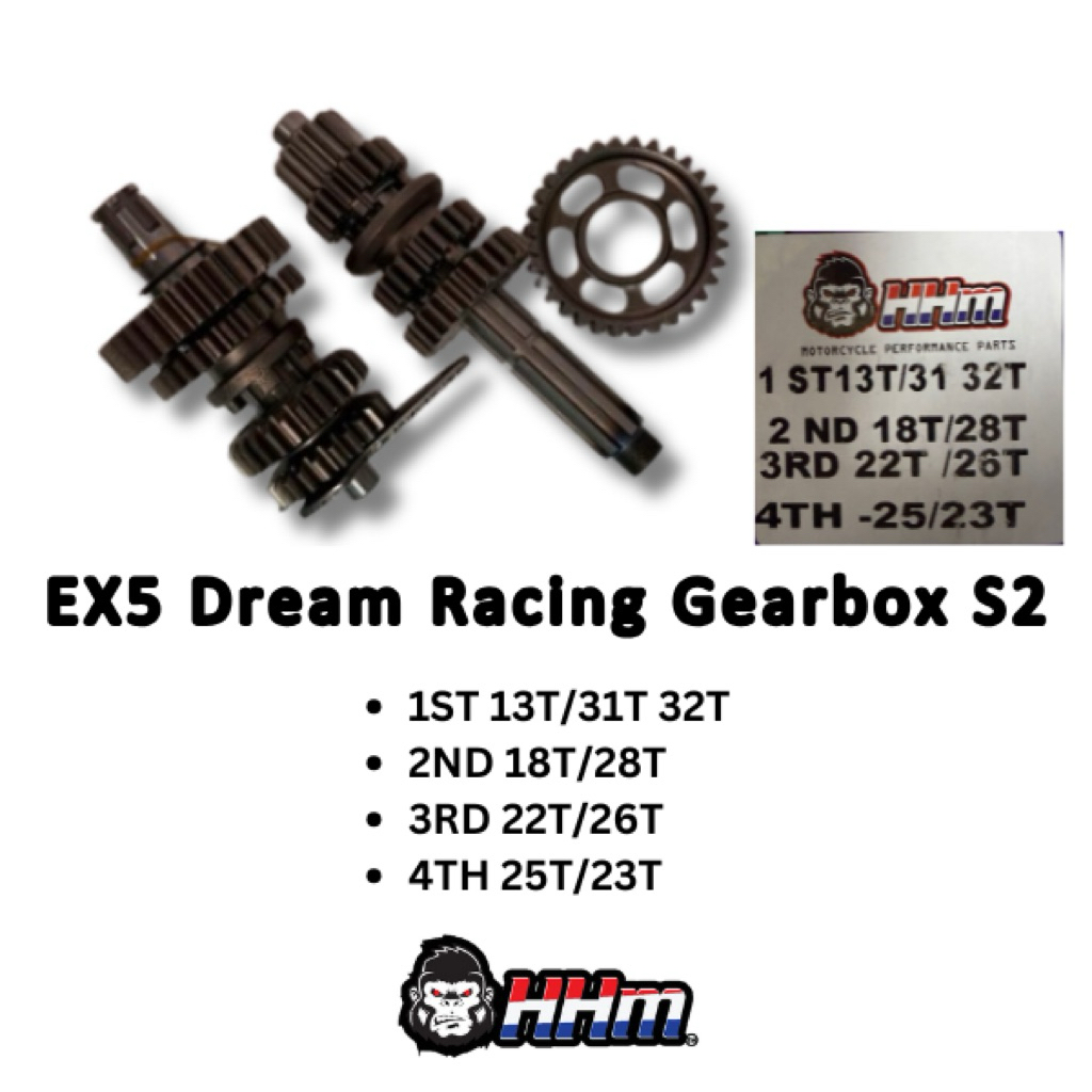 EX5 Dream Racing Gearbox Transmission + Starter Gear Hhm Taikom ...