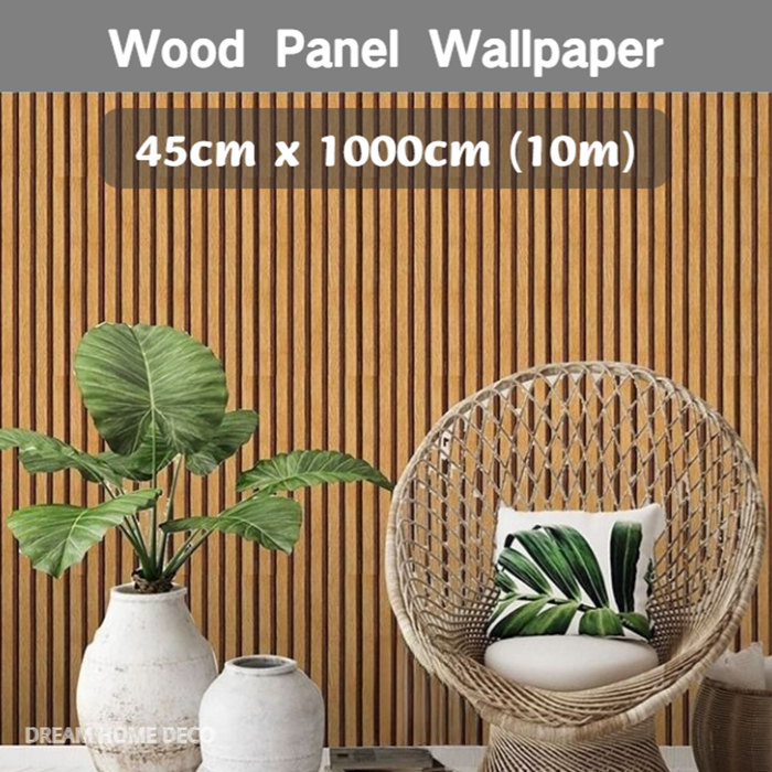 45cm x 10m Kertas Dinding Panel Kayu - Pelekat Perabot | Self-Adhesive ...