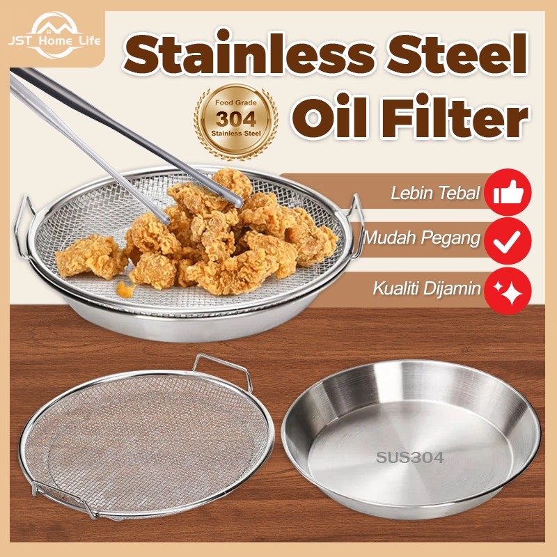 304 kitchen oil filter pan stainless steel frying oil filter pan oil ...