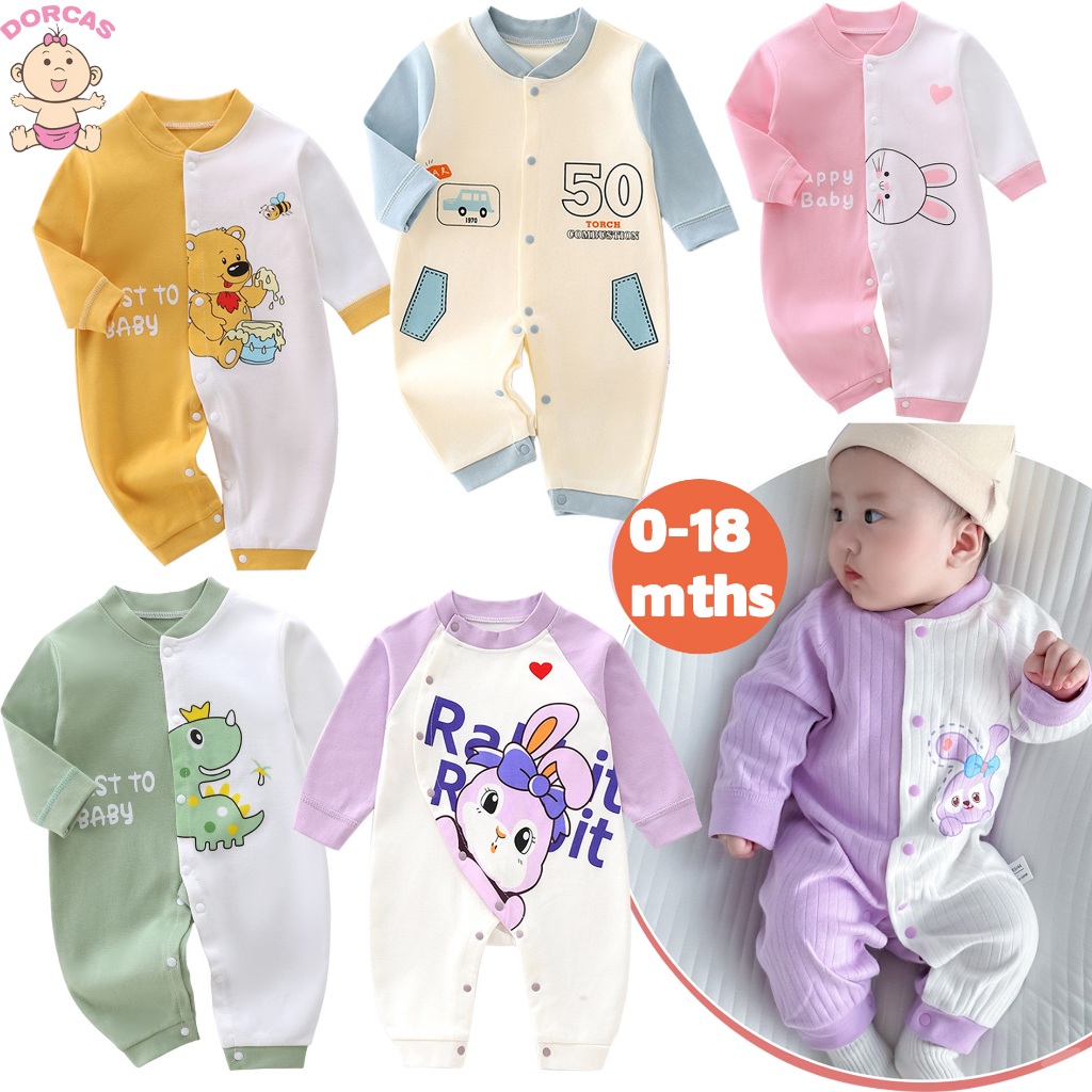 👶🏻🍼Newborn Baby Romper 🎀Jumpsuit Baby Clothing Long Sleeve Baby ...