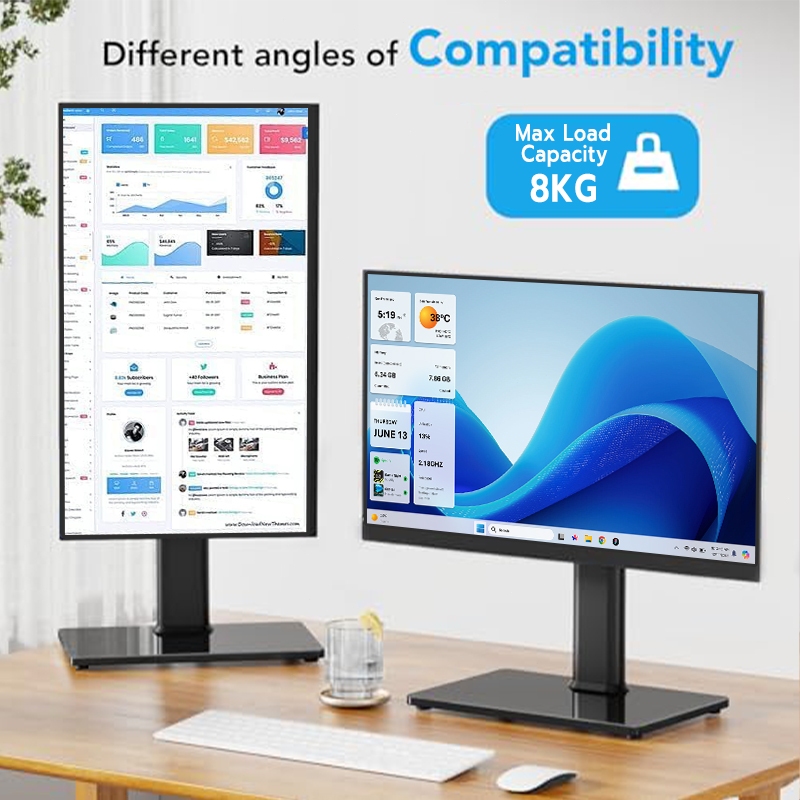 Computer riser stand, monitor height adjustment base, 14-27 inch ...
