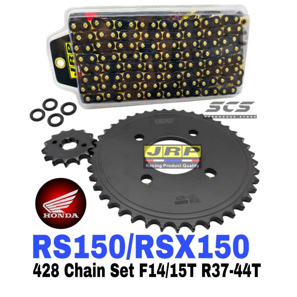 JRP Sprocket Set Honda RSX150 RS150 Heavy Duty Rantai 428 Gold Black ...
