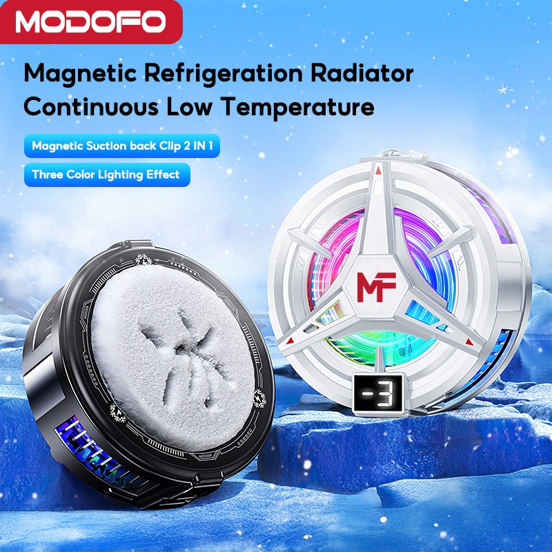 MODOFO White Phone Cooler Magnetic Gaming Ice Mobile Heat Sink Portable ...