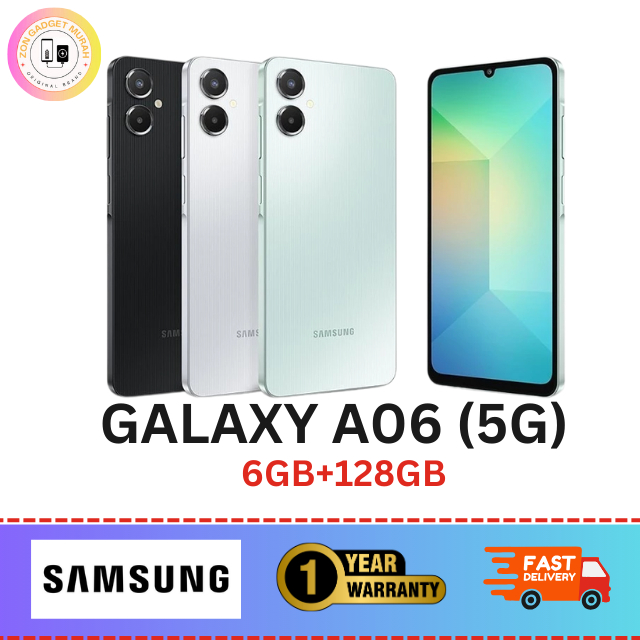 Samsung Galaxy A06 5G (6GB+128GB) | 5,000mAh Battery |  6.7" HD | Android 15 | 1 YEAR WARRANTY