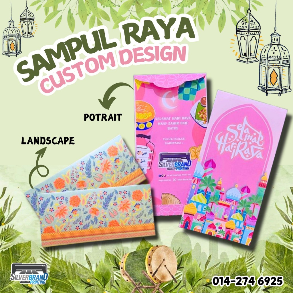 SAMPUL RAYA CUSTOM PRINTING MATERIAL LINEN PREMIUM 140GSM | MONEY ...