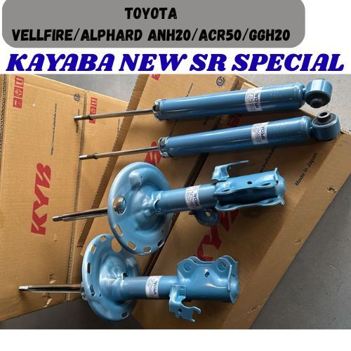 KAYABA NEW SR SPECIAL ABSORBER FRONT & REAR SET VELLFIRE /ALPHARD ANH20 ...