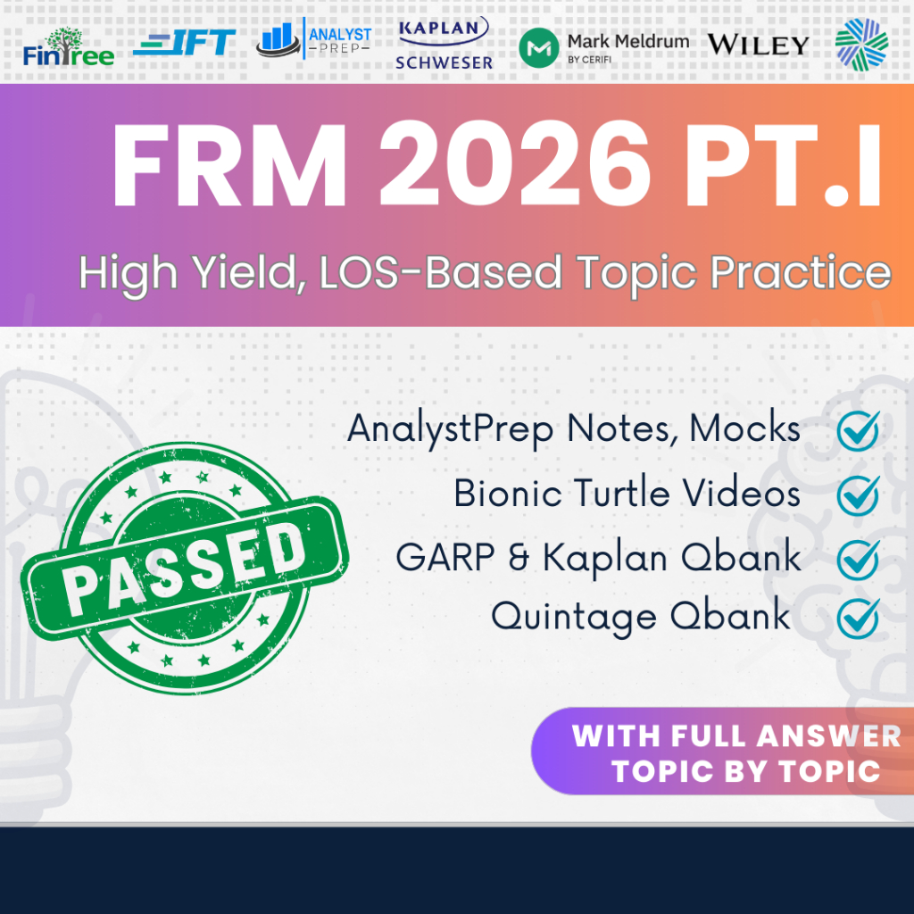 2026 FRM Part I Complete Study Pack | AnalystPrep Notes & Mocks ...