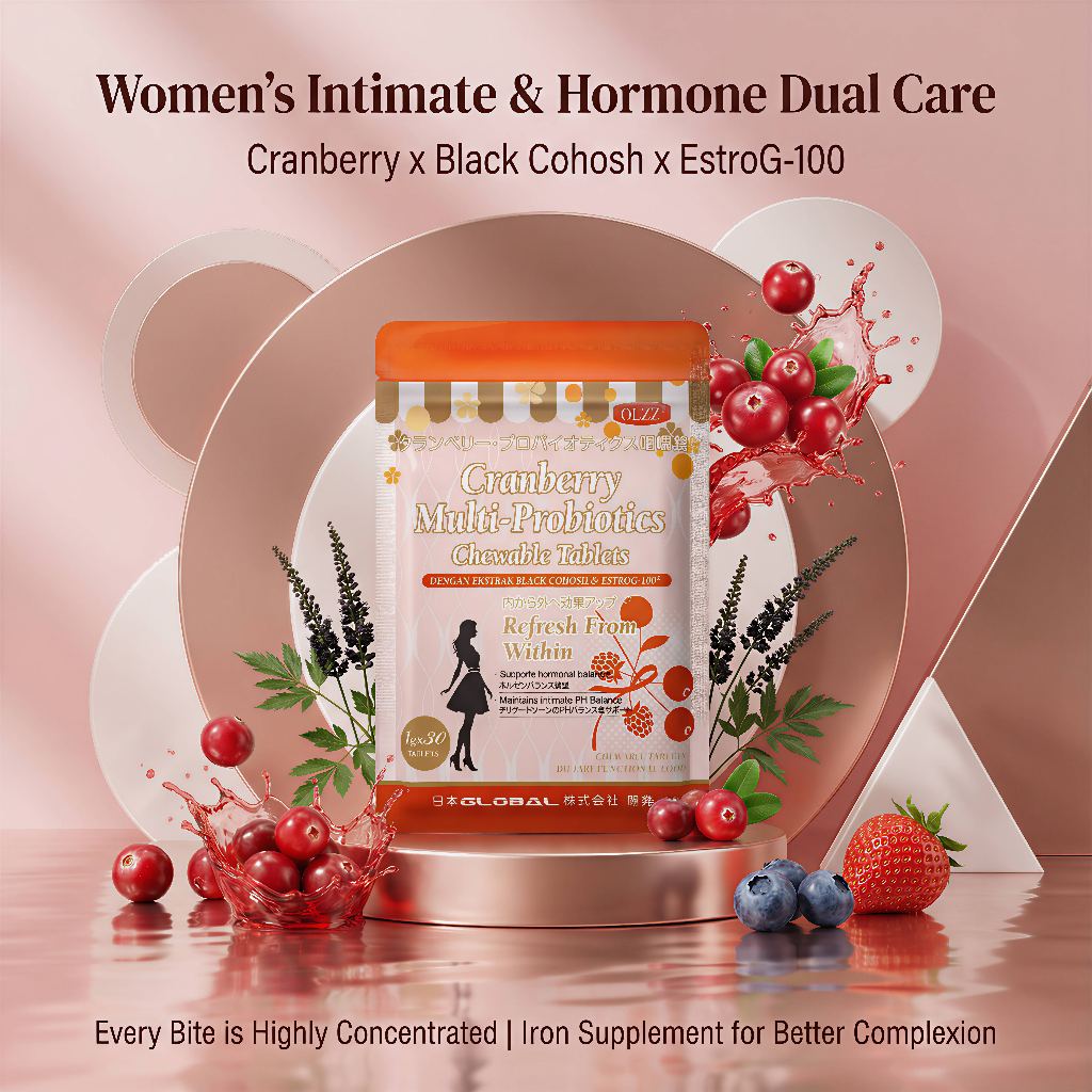 OLZZ Mixed Berry Chewable with Probiotics & Lipofer Iron - Improve ...