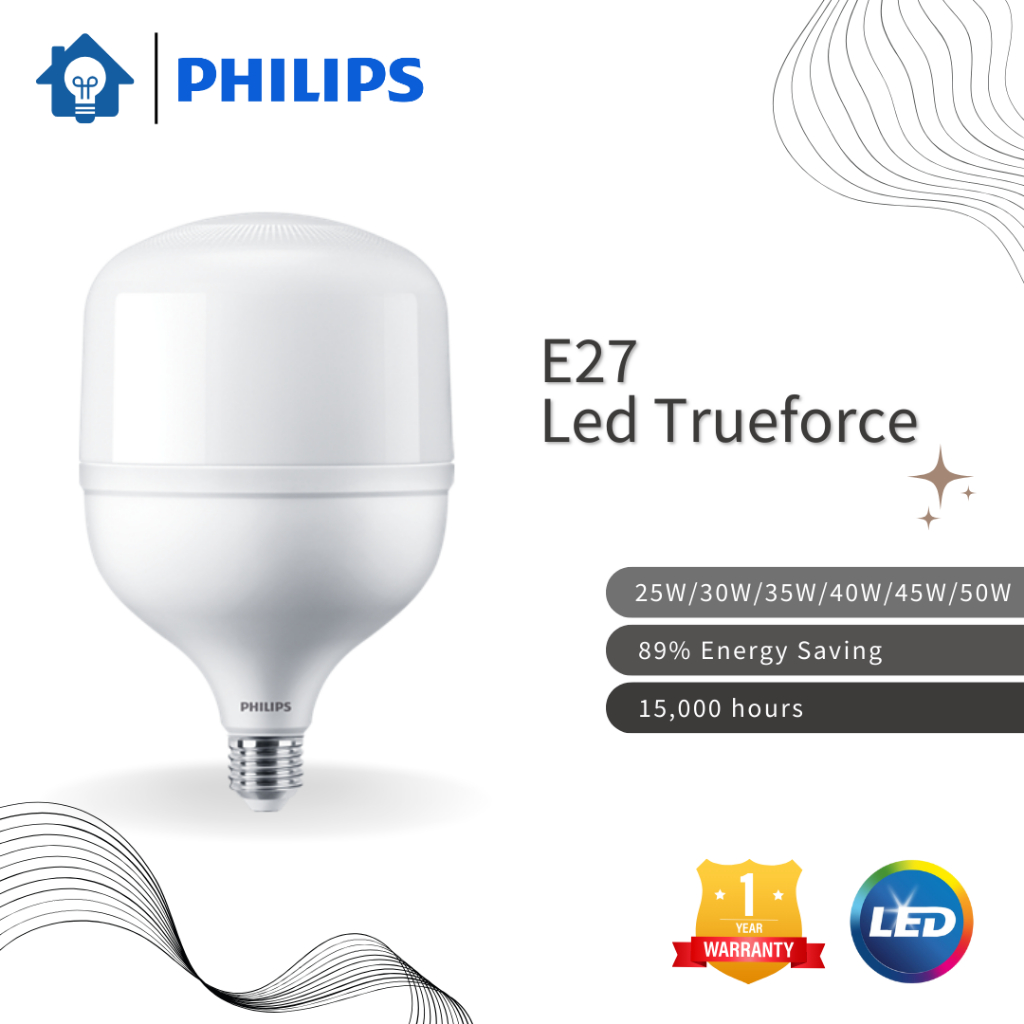 Philips Affordable 25W 30W 35W 40W 45W 50W E27 Tforce LED Bulb ( Warm ...