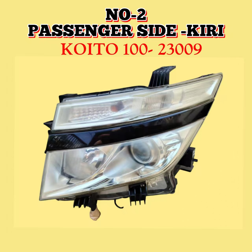 Head Lamp Light Nissan Elgrand E52 PFL HID Head Light Lamp Lampu