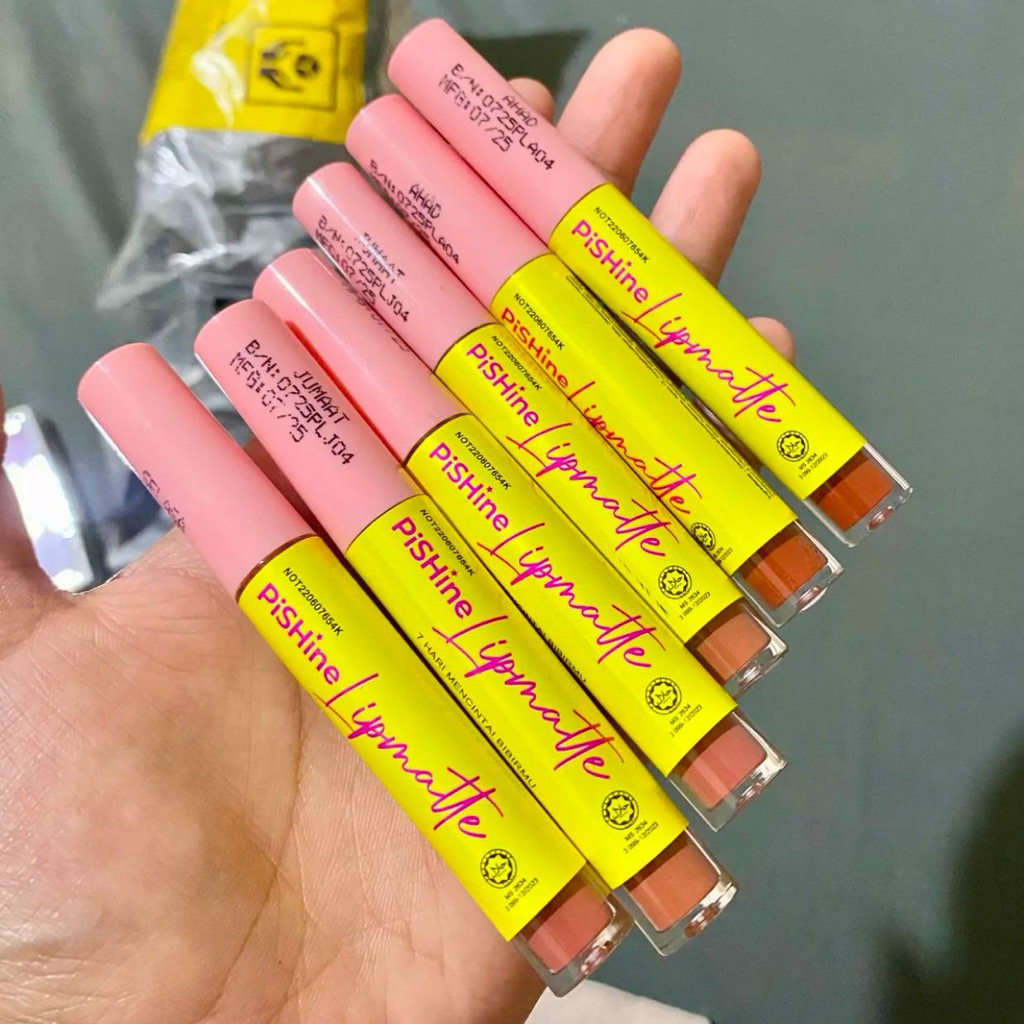 PISHINE LIPMATTE 7 HARI MENCINTAI BIBIRMU | ORIGINAL HQ | Shopee Malaysia